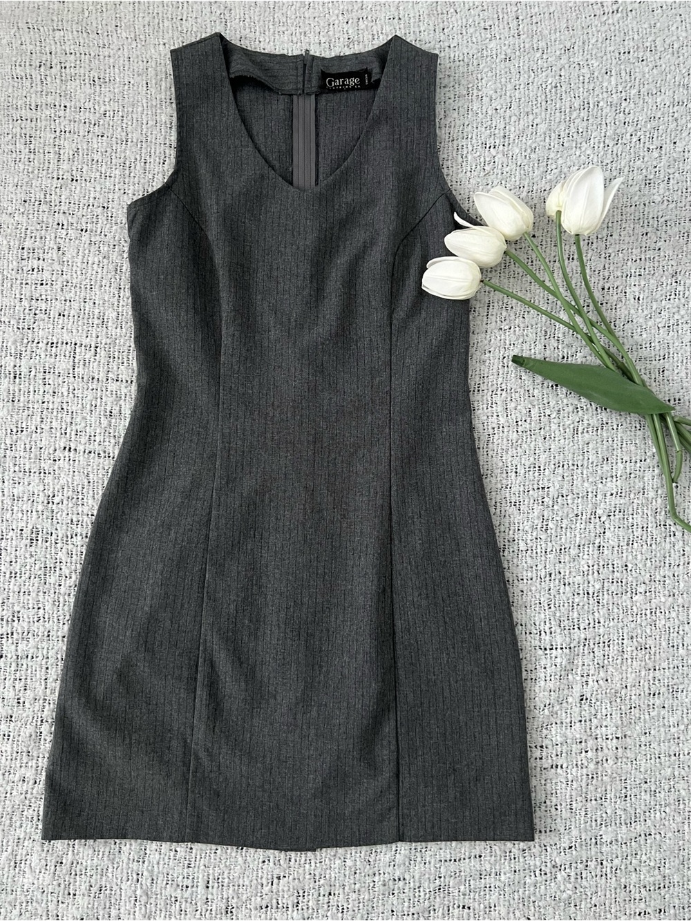 Garage Charcoal Sheath Dress